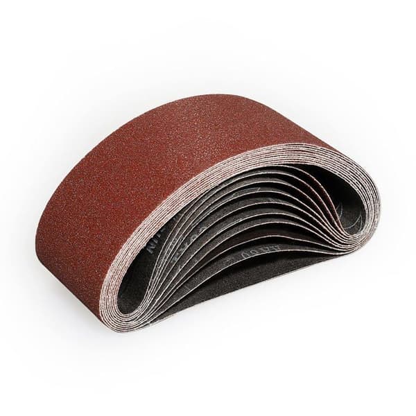 Slibebånd 75 x 533 mm, 10 stk., korn 80 – til båndslibere
