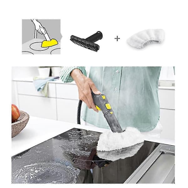 Erstatningsbørstehode håndholdt børste for KARCHER SC1 SC2 SC3 SC4 SC5 SC Series damprenserdeler