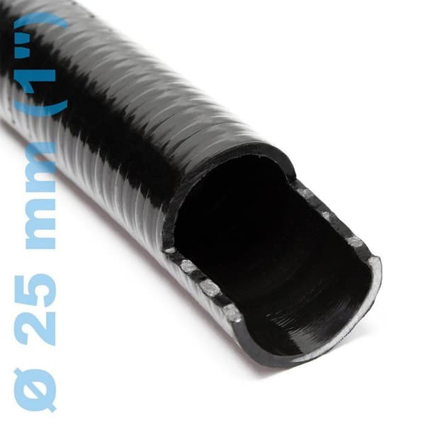 5m trykkslange - 25mm diameter - 330g/m - Svært fleksibel (-5°C til 60°C)