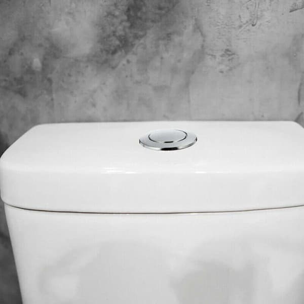 38 mm toiletskylleknap - forkromet ABS - vandbesparende - universal