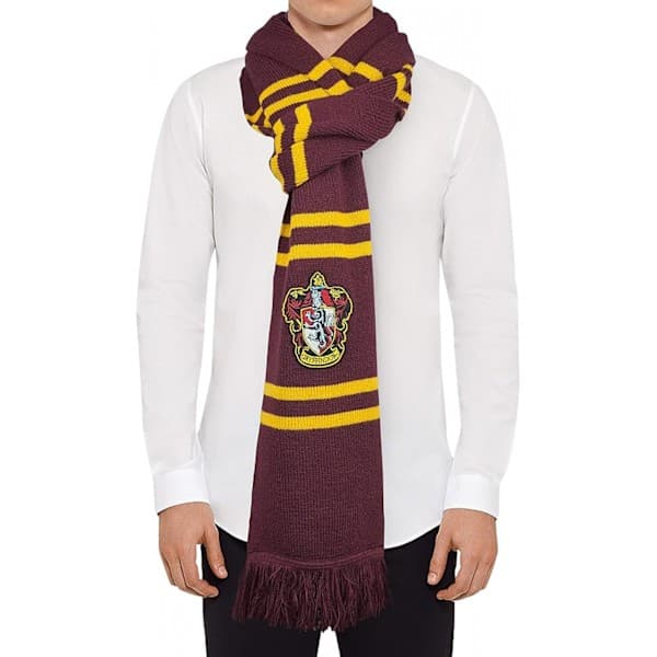 Harry Potter halsduk, mjuk klassisk stickad vinterhalsduk, Gryffindor