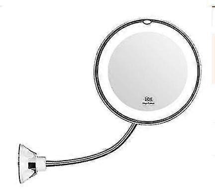 Flexibel Svanhals 11.5\" 10x LED Belyst Sminkspegel Badrum