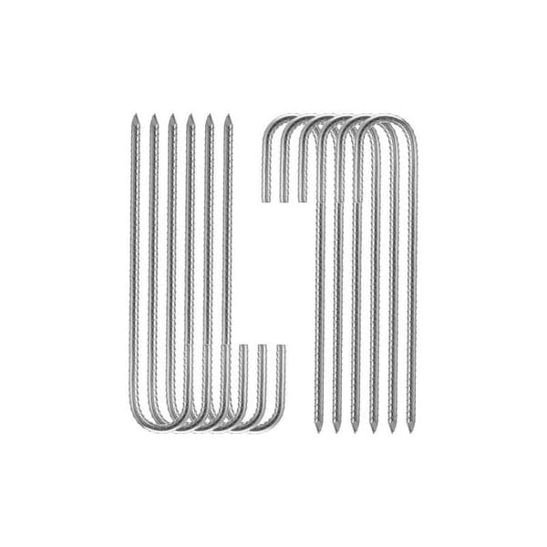 Silver XL Markpinnar, Tältpinnar, 10-pack, Galvaniserade, 30 cm, Elförzinkat Stål