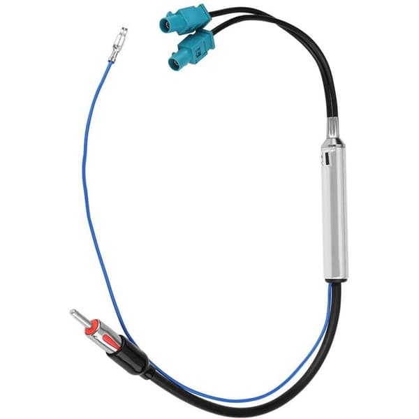 SKAA-39D Antenneadapter - Dobbel Fakra til DIN hann - 46 cm kabel - 12V strømforsyning