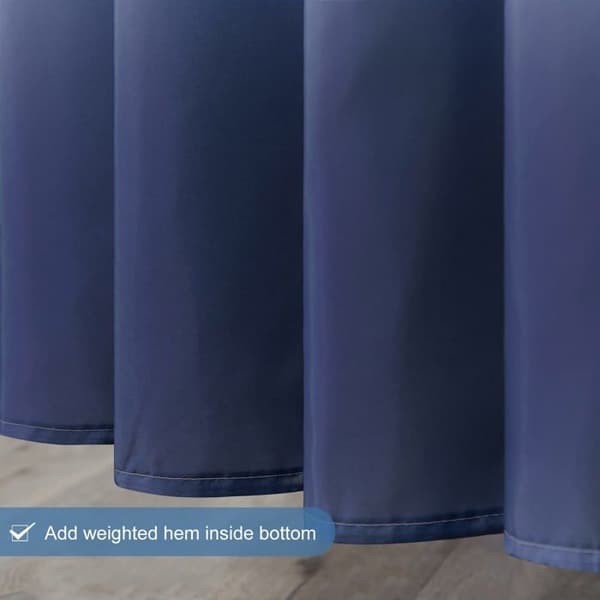 Bruseforhæng 180x180 cm – Vandtæt, meldugresistent polyester, øjer i rustfrit stål, hvid gradient