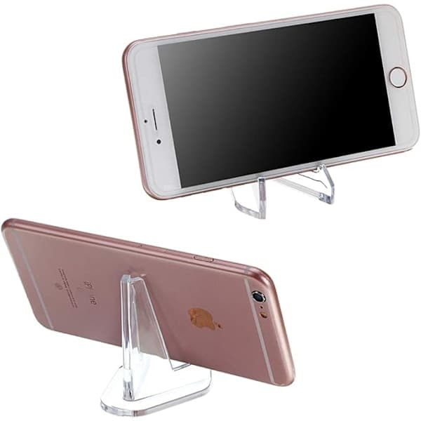 12-pak Akryl Staffeli Stand - Gennemsigtig Mini Mønt Display Holder, Samleobjekter Display Stand til Luft