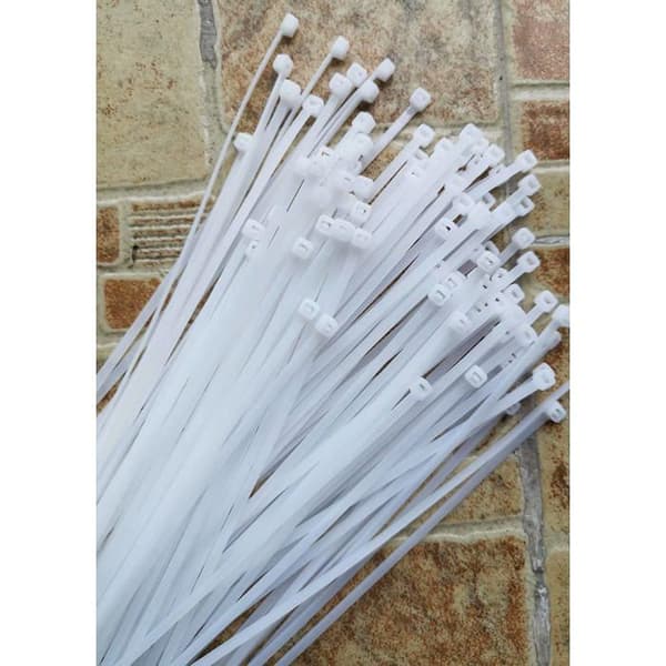 Nippusiteet 300 x 4 mm - 100 kpl - Nylon - 18 kg - Itselukittuva