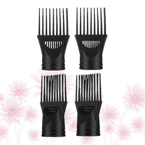 4 stk. føntørrer diffuser vedhæftning kam stykke føntørrer universal hårtørrer kam hårstyling Ac