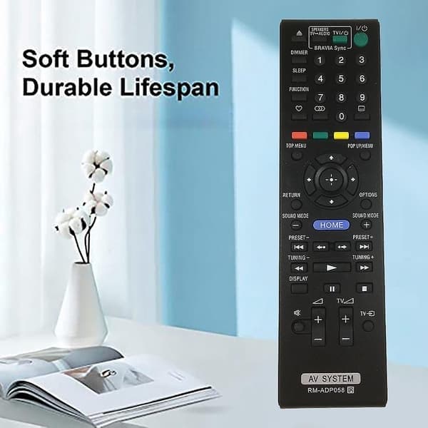 -adp058 Hemmabiofjärrkontroll Blu-ray Fjärrkontroll Bdv-e280 Bdv-e380 Fjärrkontroll [DB] svart