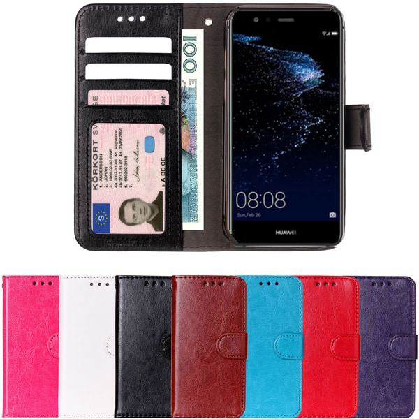 Huawei P10 lite - Plånboksfodral svart
