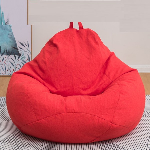 barn vuxna Lat soffa liten soffa tatami ris bekväm bönbulle red M#80cm*90cm