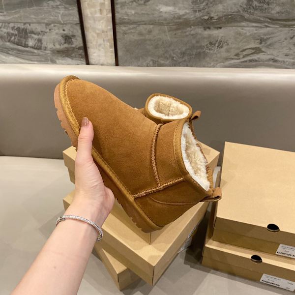 Vinter kort tub snöstövlar ull mini vattentät snö bomull Ugg ultra tan 36  4887 | Ugg ultra tan | 36 | Fyndiq