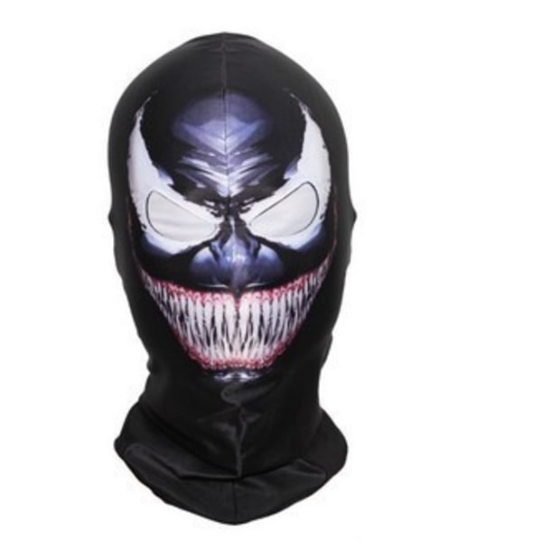 Halloween COS Expedition Stål Anime Glasögon Spider Man Mask venom Zipper One Size