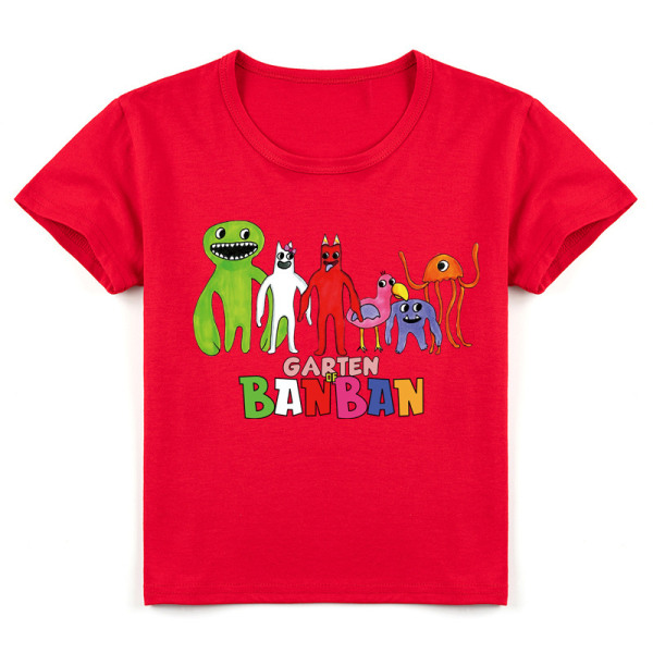 Barns Garten of Banban kortärmad T-shirt för sommaren Red 100cm