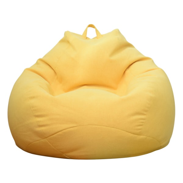 barn vuxna Lat soffa liten soffa tatami ris bekväm bönbulle yellow M#80cm*90cm