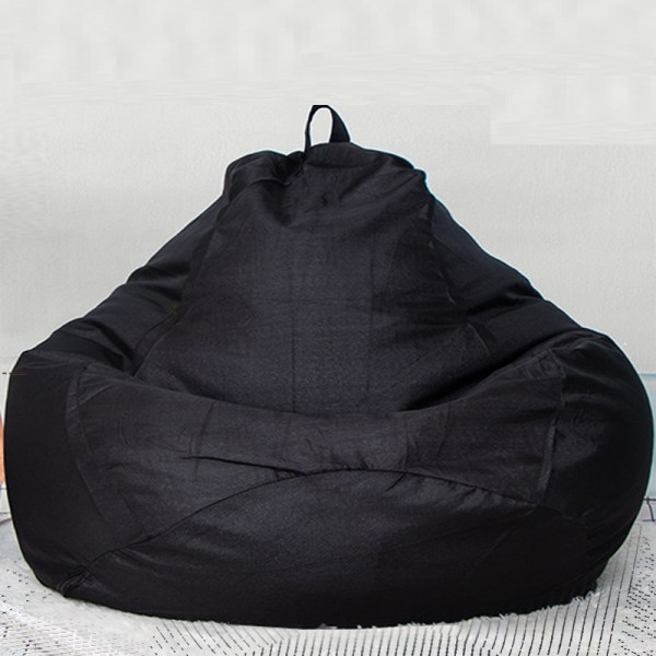 barn vuxna Lat soffa liten soffa tatami ris bekväm bönbulle black M#80cm*90cm