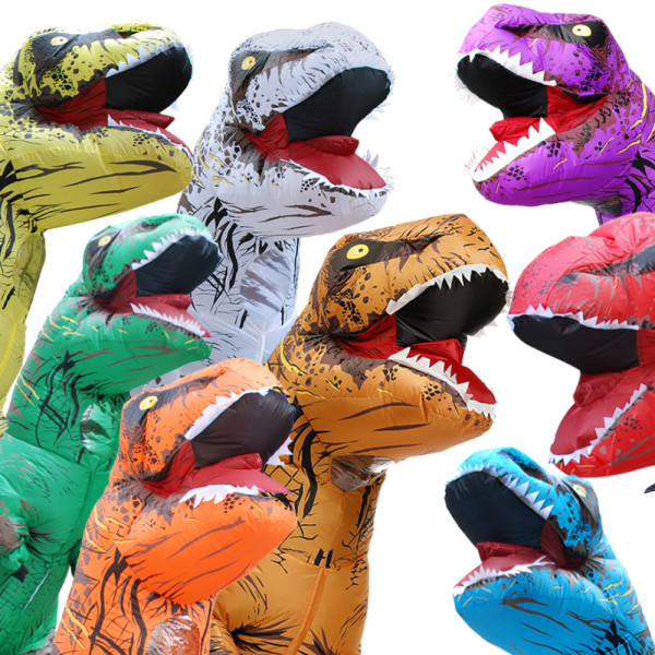 Dinosaur uppblåsbar kostym realistisk Tyrannosaurus rex kostym As in pictures Adult size