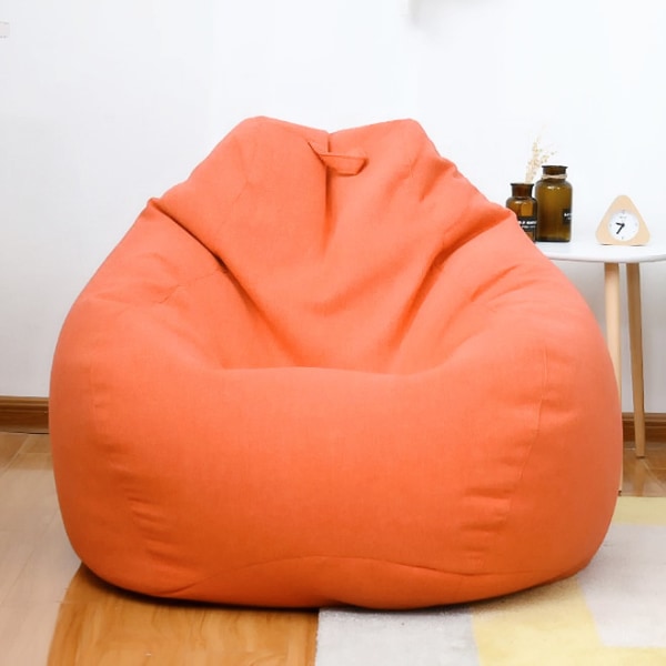 barn vuxna Lat soffa liten soffa tatami ris bekväm bönbulle orange M#80cm*90cm