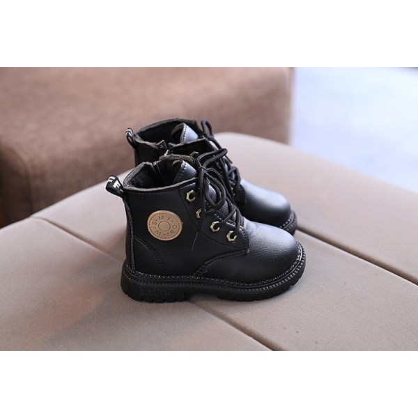 Nya Vinter Baby Snow Boots Barn Mjuk Sole Walking Skor black 25#