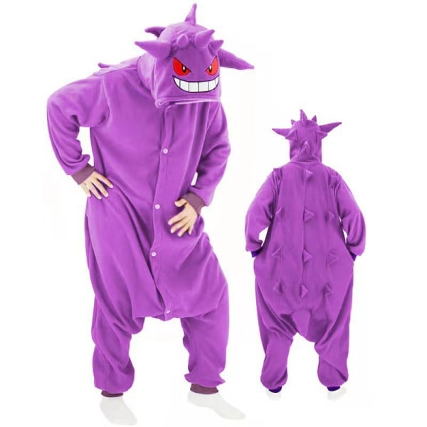 Purple Magic Cartoon Pyjamas Barn och heminredning för vuxna Purple Demon 115-130