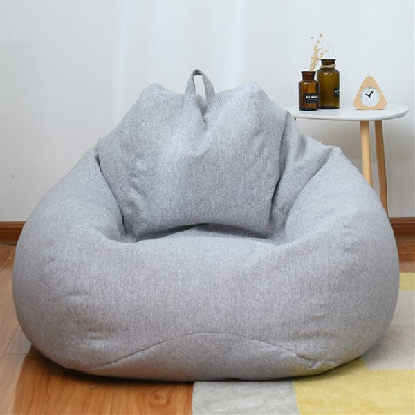 barn vuxna Lat soffa liten soffa tatami ris bekväm bönbulle light grey M#80cm*90cm