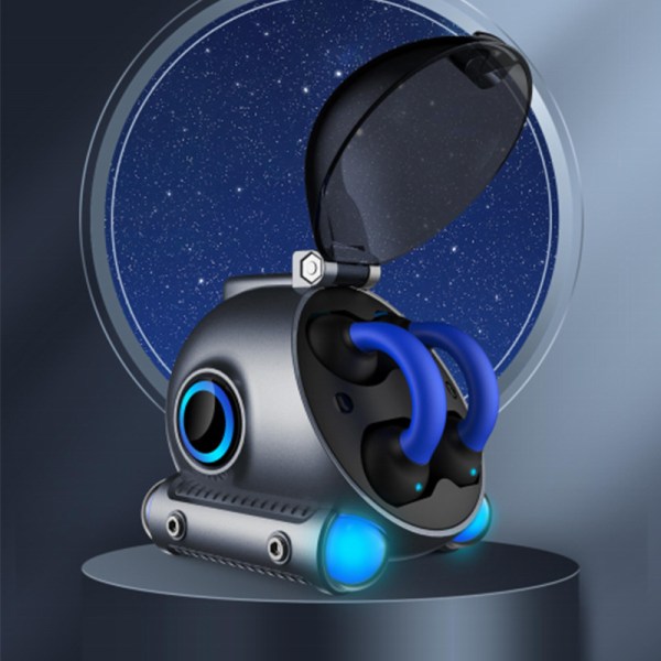 Ny Mini Submarine Cool Ear Clip Bluetooth hörlurar Ingen öroningång Gun Blue submarine style