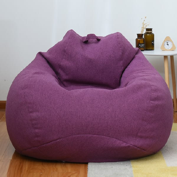 barn vuxna Lat soffa liten soffa tatami ris bekväm bönbulle purple XL#100cmx120cm