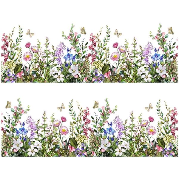 Blomsterväggdekaler, självhäftande växtdekaler för fönster- och sovrumsinredning