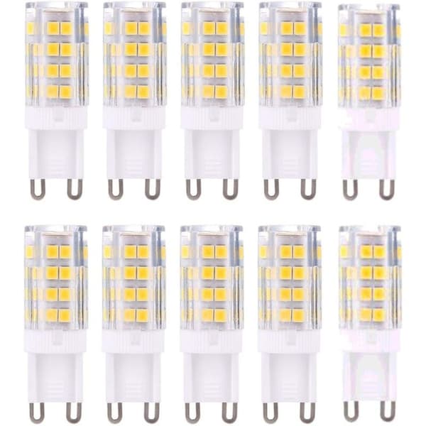 G9 LED-lampor, Varmvit 3000K 5W (Motsvarande 40W Halogen), 420 Lumen, Ej Dimbar, 10-pack