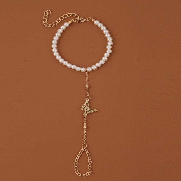 Pärlhandkedja Armband, Flerskikts Ringarmband Smycke