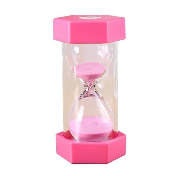 Timeglas Timer Sandur Glas Timer Gadget Boutique Samlerobjekt Legetøj Stort Timeglas pink 5Minutes