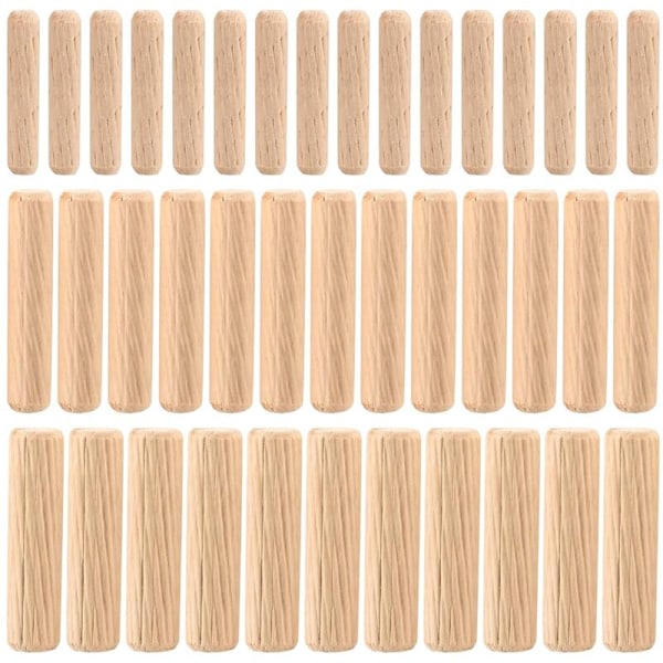 90 Delar Träpluggar Sortiment, Avsmalnande Räfflade Träpluggar M6 M8 M10 för Fräsning, Spårning, Hantverk, DIY, Träbearbetning, Snickeriarbete