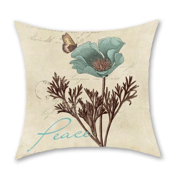 Kodin sisustustyynyliina VALENTINEN Lyhyt pehmeä painettu tyyny Sängyn vierustyyny A-Linen 2-sided printing 45X45cm