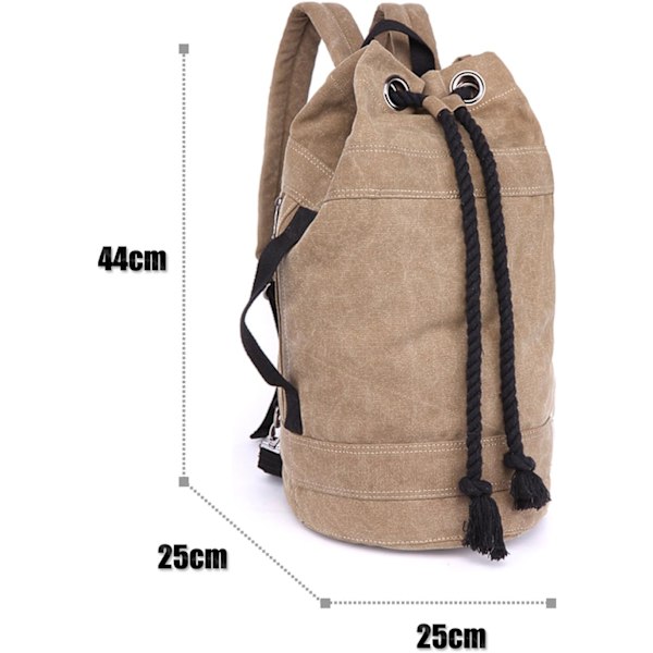 Canvas resväskor, övernattningsväskor Weekendväskor handbag ryggsäck brun M brown M