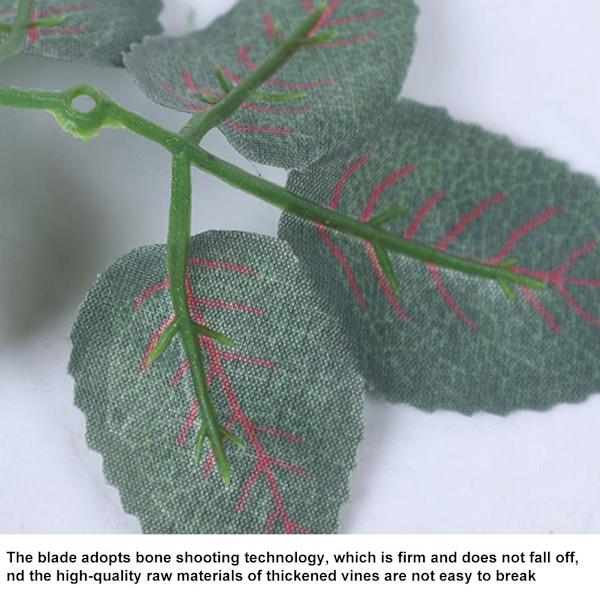 Simulerad konstgjord blomrotting dekoration plastranka (2* rotting) gul niohövdad ros