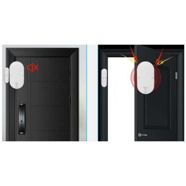 Kylskåpsfryslarmsensor Dörröppningssensor Vit 6,5x3,4x1,7cm