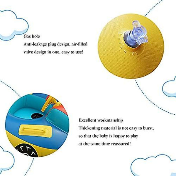Baby Simring Baby Pool Boj Med ratt Uppblåsbar båt Baby Pool Seat Baby Flytande Simring Baby Pool Float Bad Hav