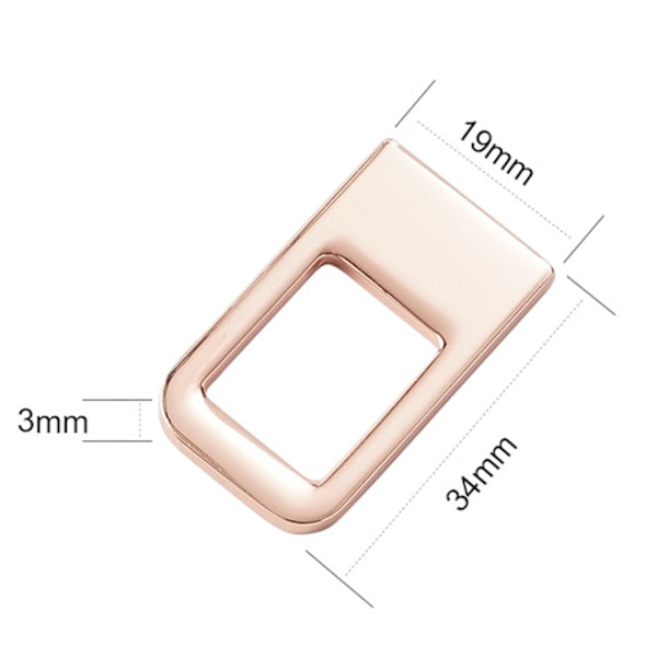 1/2/3 Bilsäkerhetsspänne Metallinsatskort För Byd Atto 3 Guld 1,9x3,4x0,3cm 3Set