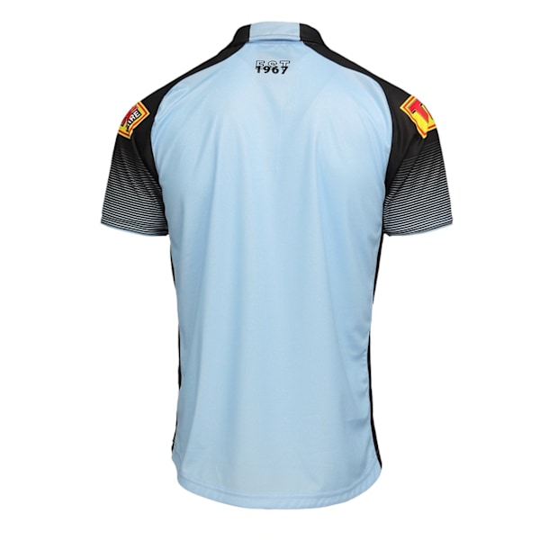 Mordely 2021 Cronulla Sutherland Sharks Sky Blue Polo Rugby Jersey Shirt M M