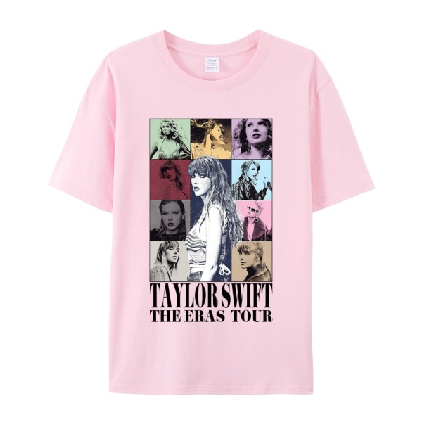 Taylor Swift printed kortärmad T-shirt damtröjor rosa XL rosa XL