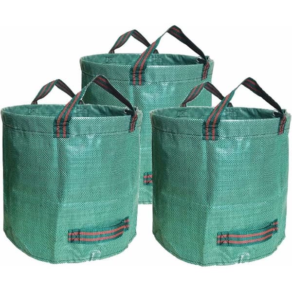 3-pack 500L Kraftiga PP Trädgårdsavfallspåsar Kraftiga Trädgårdstunnor