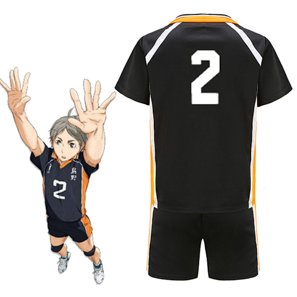 Anime Haikyuu Cosplay-asu Karasuno High Schoolin lentopallokerhon Hinata Shyouyoun urheiluasu Pusero Yhtenäinen sarja HS