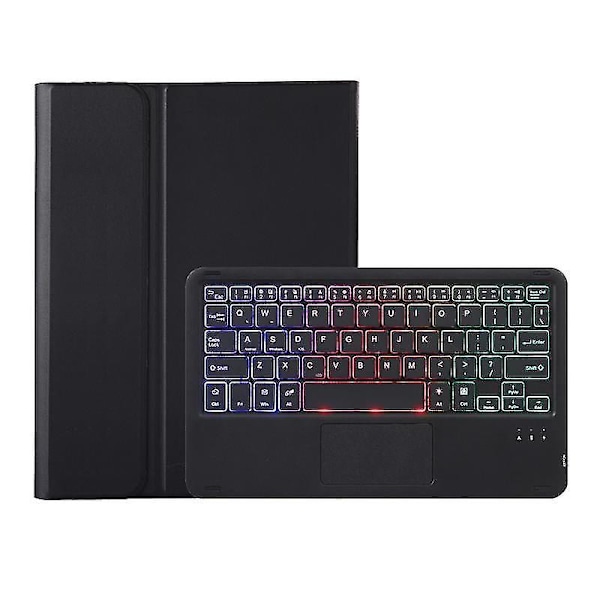 Samsung Galaxy Tab S6 Lite A610B Læder Etui med Bagbelyst Bluetooth Tastatur
