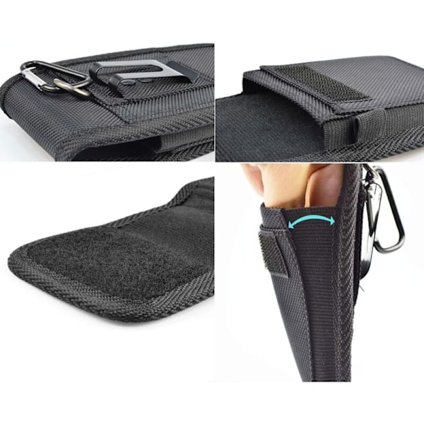 iPhone 15 Pro Max Fodral (6,7 tum) med Nylon Bältesklämma - Kompatibel med Apple