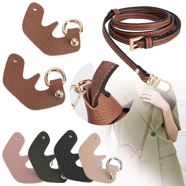 Longchamp Mini Veske Stropper - Slitesterke Transformasjonstilbehør Light Pink Buckle