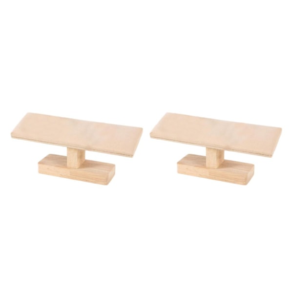 1/2 Bärbar Klockdisplayställ Smyckestorn för Sovrum Gult 20 x 6 x 8cm