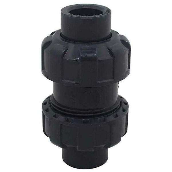 Kulbackventil 20 25 32 40 50 63mm poolbackventil envägsventil anti-återflöde pvc ventil envägsventil (Innerdiameter 32mm)