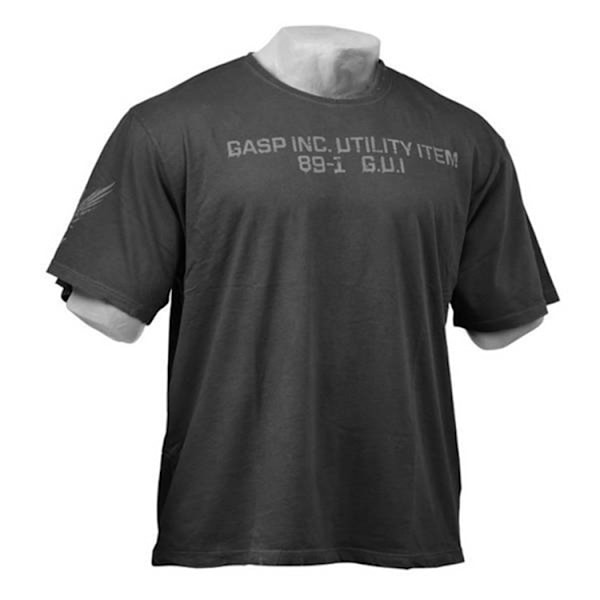 GASP Bodybuilding T-skjorte for menn - Kort ermet treningsskjorte for trening og motivasjon Svart-A 3XL