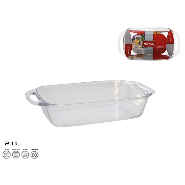 Tålig Glasform för Ugn, Mikrovågsugn & Diskmaskin, 1.9L-4.2L, från WKL Tray with ASA 4.2L No,