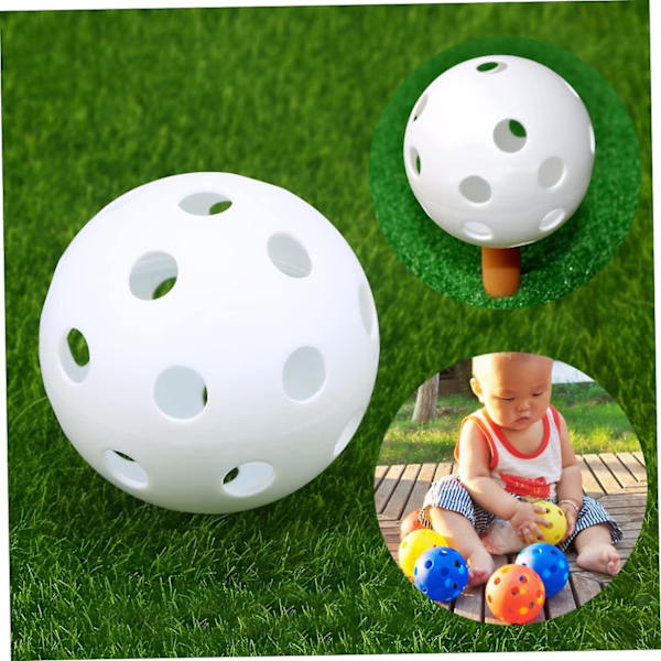 Plastträningsbollar för barn, golfbollar, tillbehör för inomhus- och utomhusbruk